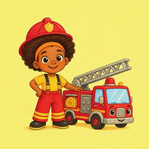 Illustration of the Fire Brigade Truck